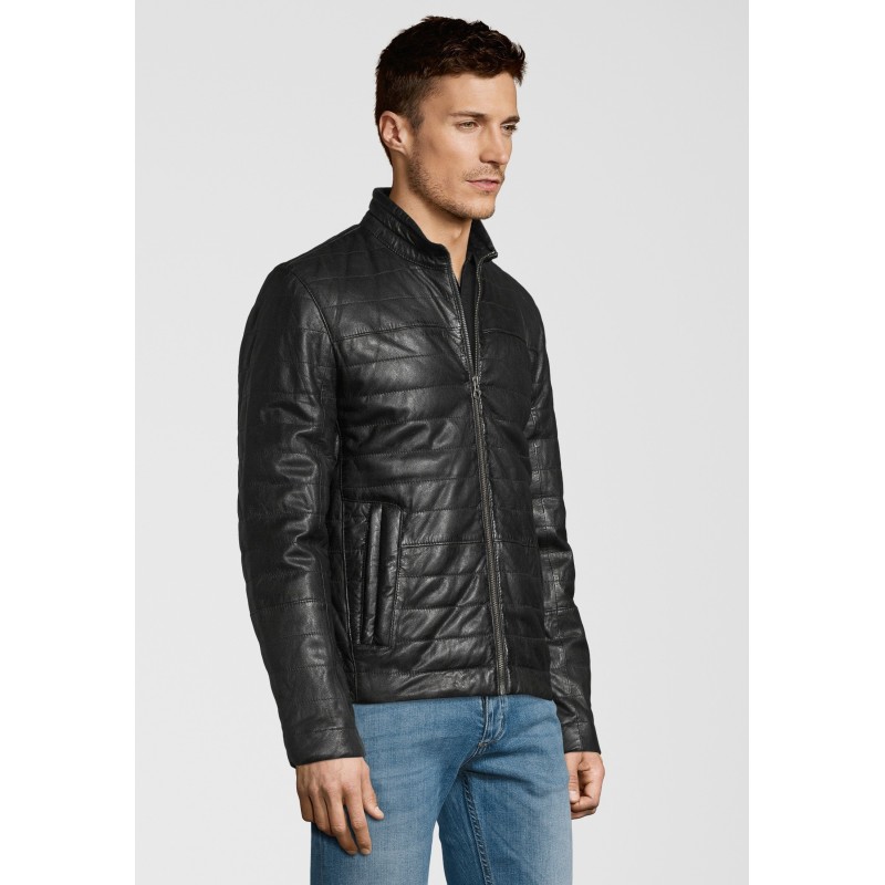 Geaca de Piele Naturala Barbati Gipsy Neagra Callan LNB W – IMBRACAMINTE