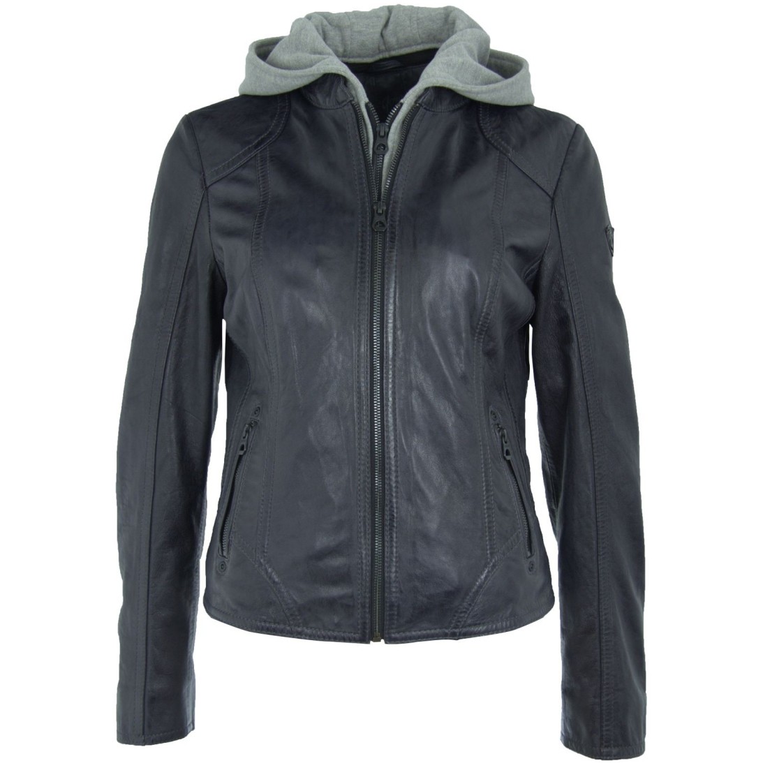 Geaca de Piele Naturala Dama Gipsy Bleumarin Callie W17 LONTV – IMBRACAMINTE