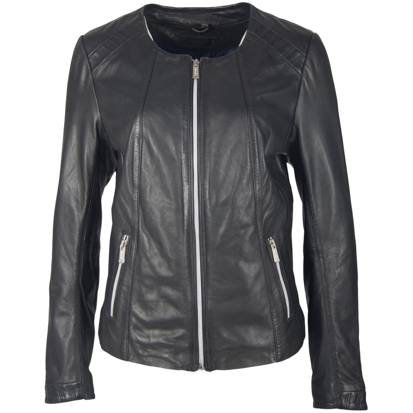 Geaca de Piele Naturala Dama Gipsy Neagra Calmy NSLV – IMBRACAMINTE