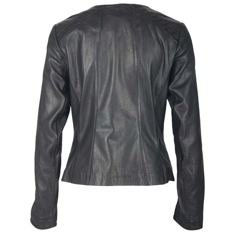 Geaca de Piele Naturala Dama Gipsy Neagra Calmy NSLV – IMBRACAMINTE