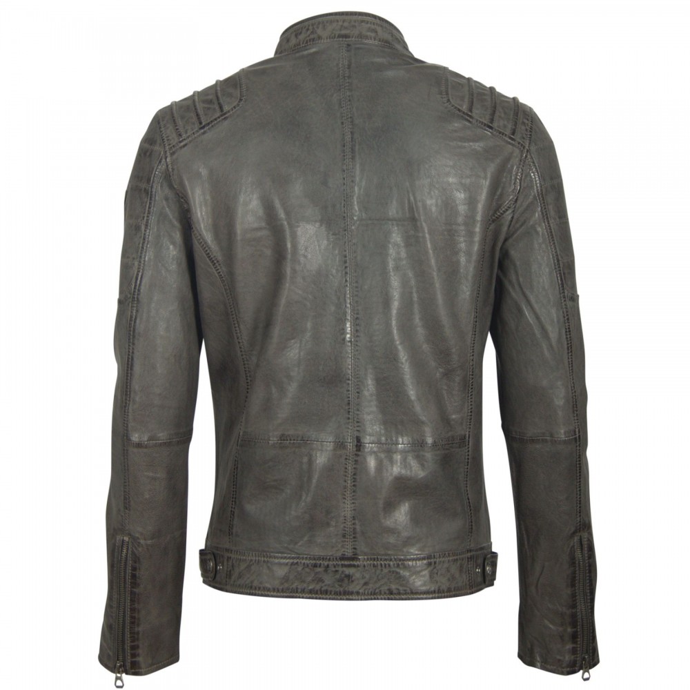 Geaca de Piele Naturala Barbati Gipsy Gri Inchis Camren S19 LASYV Geaca de Piele Naturala Barbati Gipsy Gri Inchis Camren S19 LASYV - readytowear.ro