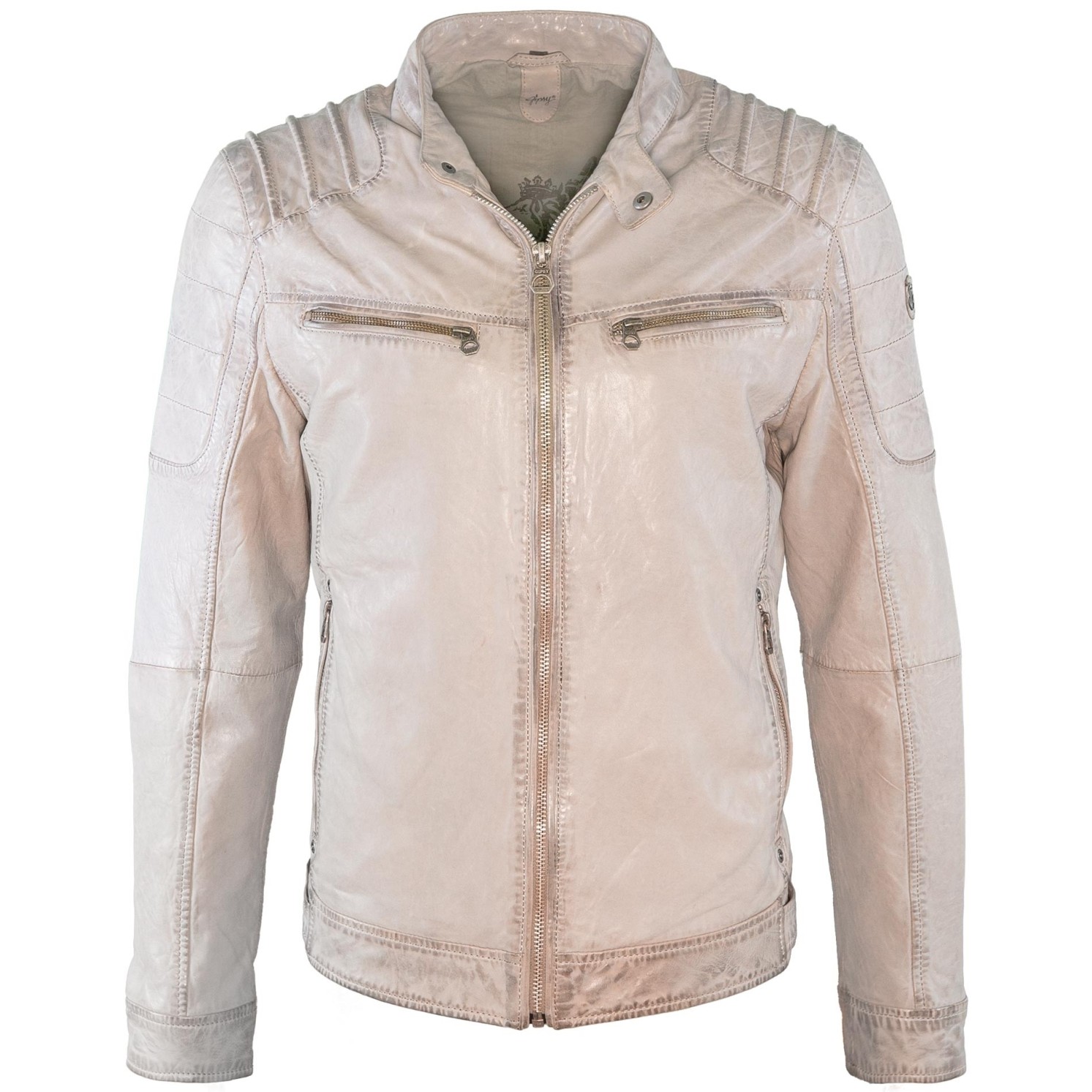 Geaca de Piele Naturala Barbati Gipsy Gri Camren SF NSLVW – IMBRACAMINTE