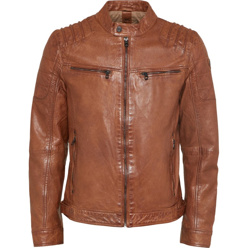 Geaca de Piele Naturala Barbati Gipsy Coniac Camren SF NSLV – IMBRACAMINTE