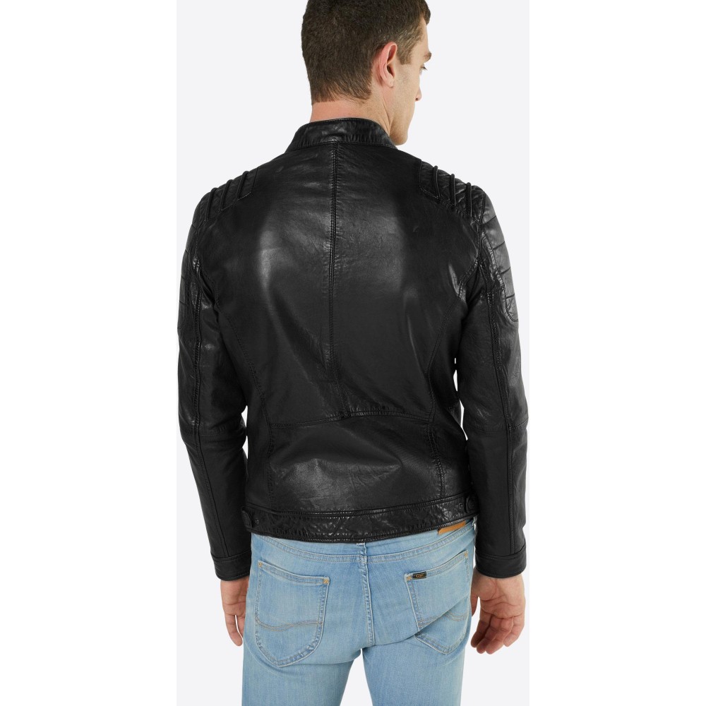 Geaca de Piele Naturala Barbati Gipsy Neagra Camren SF NSLVW Geaca de Piele Naturala Barbati Gipsy Neagra Camren SF NSLVW - readytowear.ro