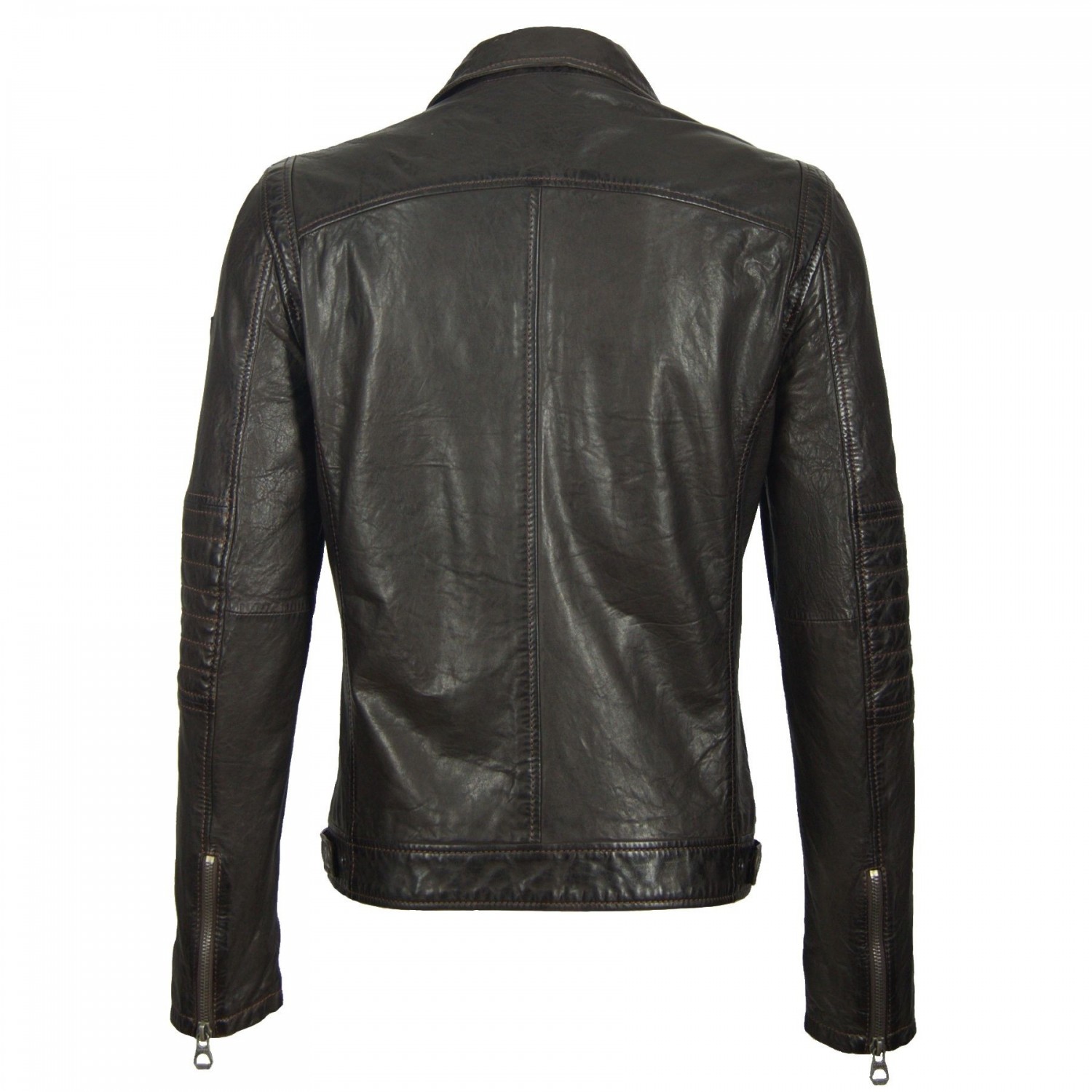 Geaca de Piele Naturala Barbati Gipsy Maro Inchis Carlow NSLV – IMBRACAMINTE