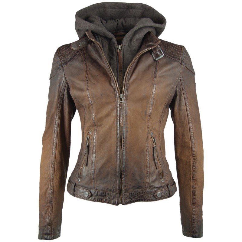 Geaca de Piele Dama Gipsy Maro Antic Cascha LAMOV – Black Friday