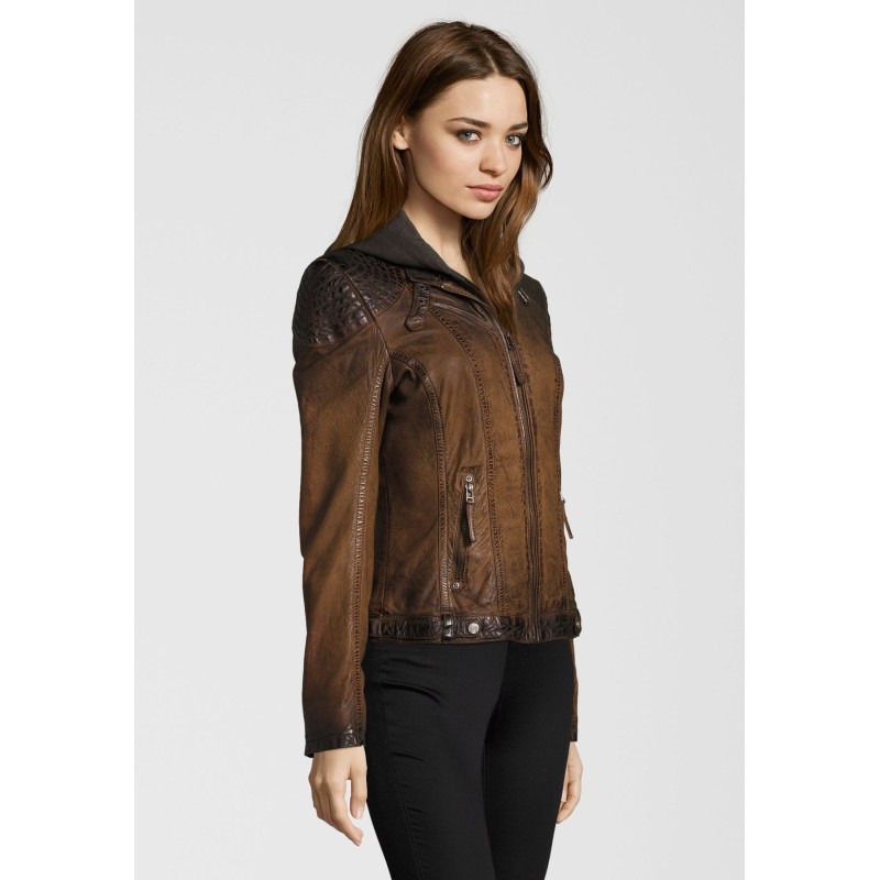 Geaca de Piele Dama Gipsy Maro Antic Cascha LAMOV – Black Friday