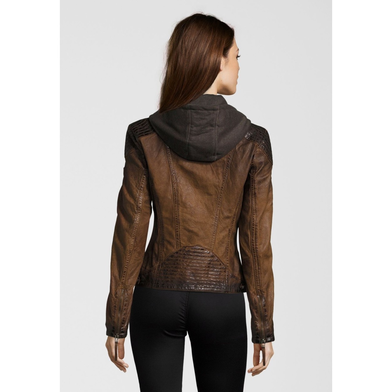 Geaca de Piele Dama Gipsy Maro Antic Cascha LAMOV – Black Friday