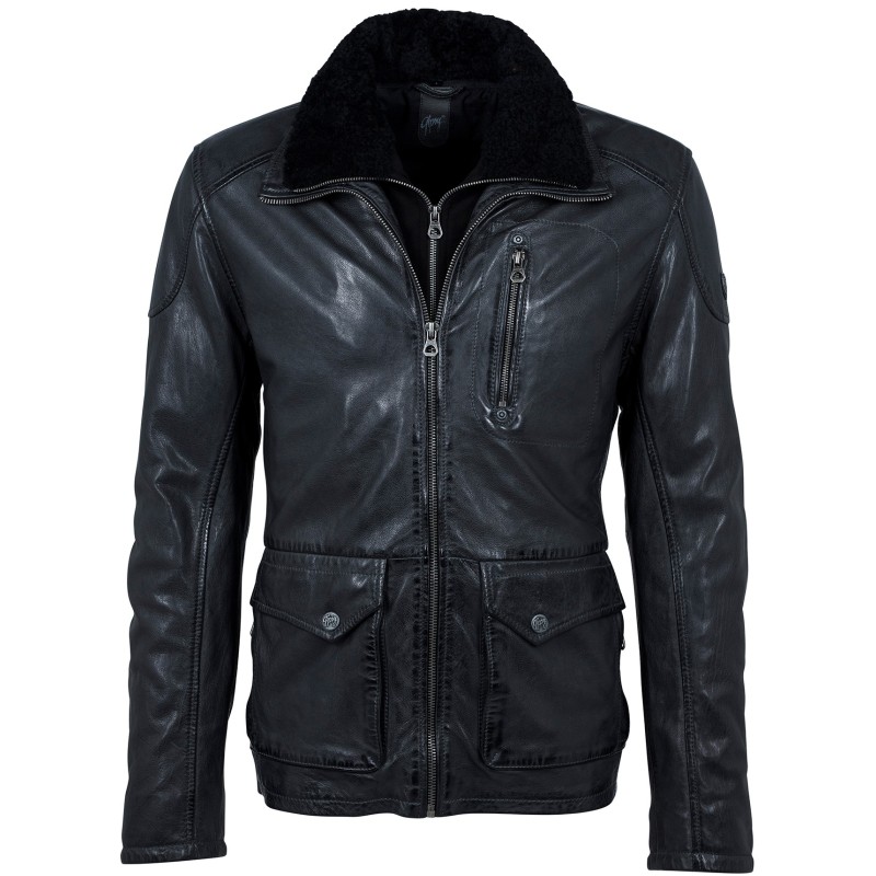 Geaca de Piele Naturala Barbati Gipsy Grafit Casen LATRIV W – IMBRACAMINTE