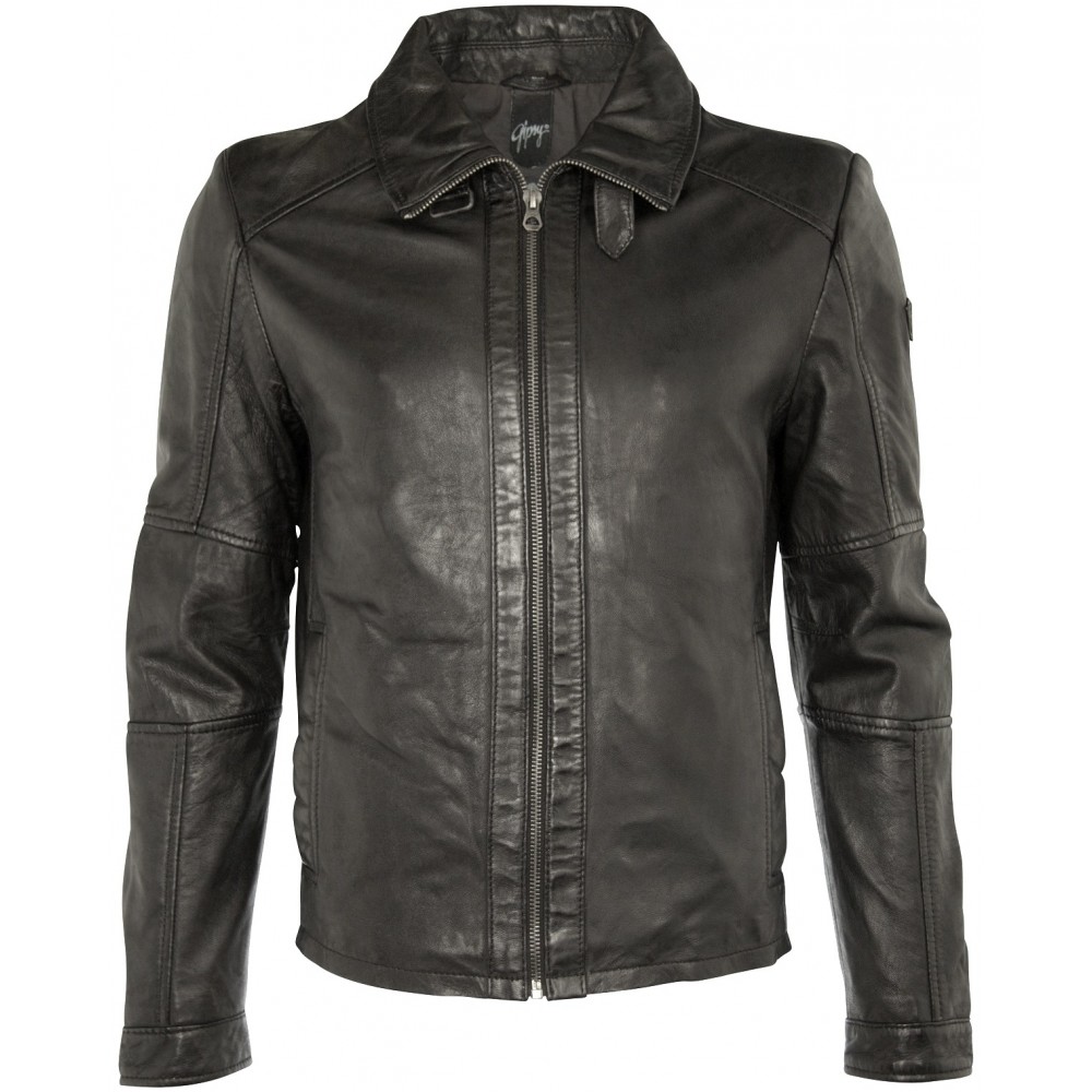 Geaca de Piele Naturala Barbati Gipsy Neagra Cash LALYV Geaca de Piele Naturala Barbati Gipsy Neagra Cash LALYV - readytowear.ro