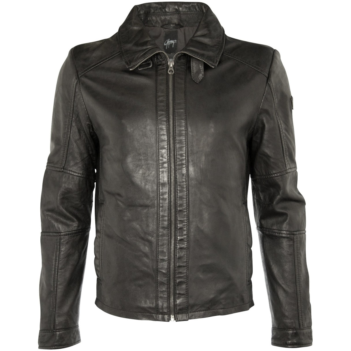 Geaca de Piele Naturala Barbati Gipsy Neagra Cash LALYV – IMBRACAMINTE