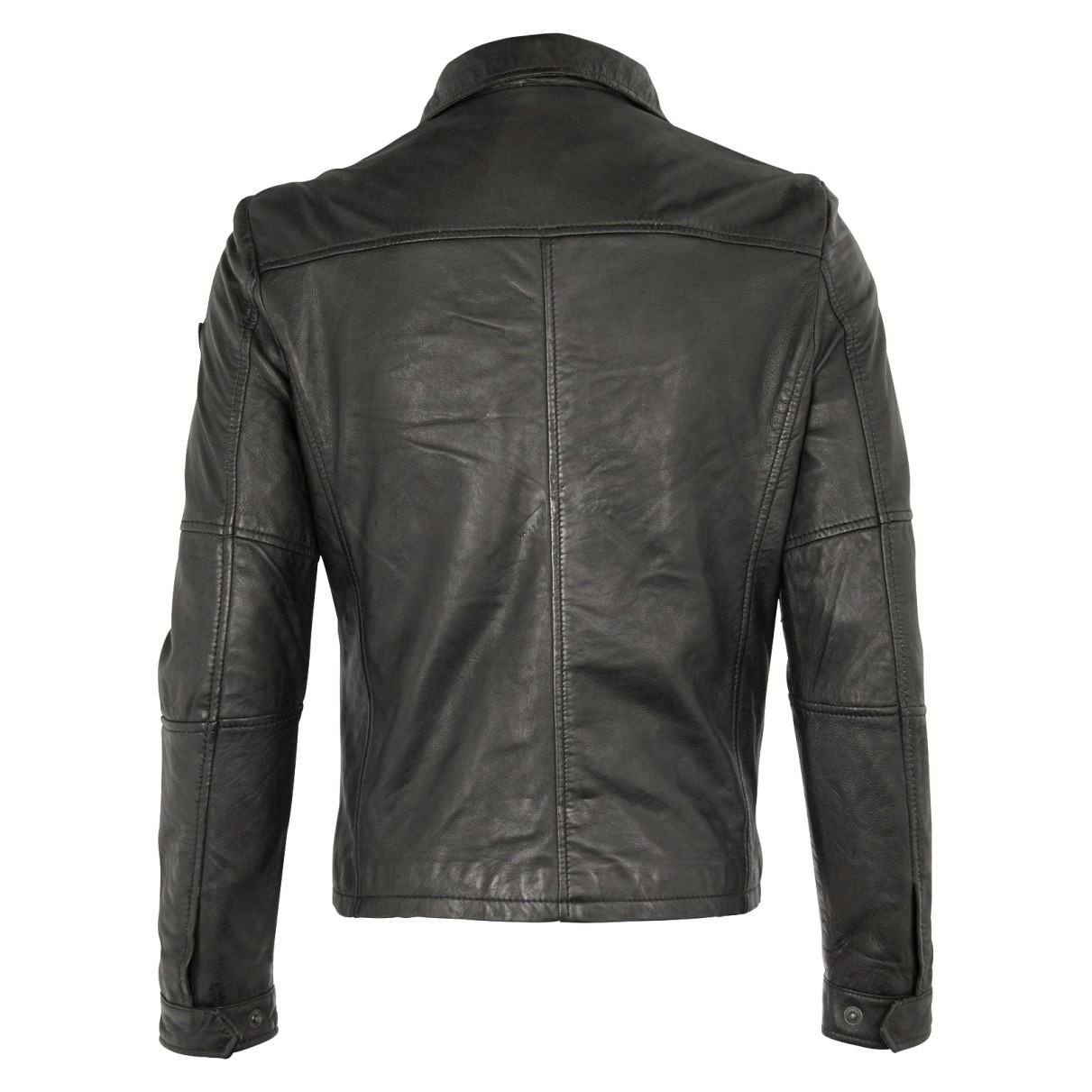 Geaca de Piele Naturala Barbati Gipsy Neagra Cash LALYV – IMBRACAMINTE