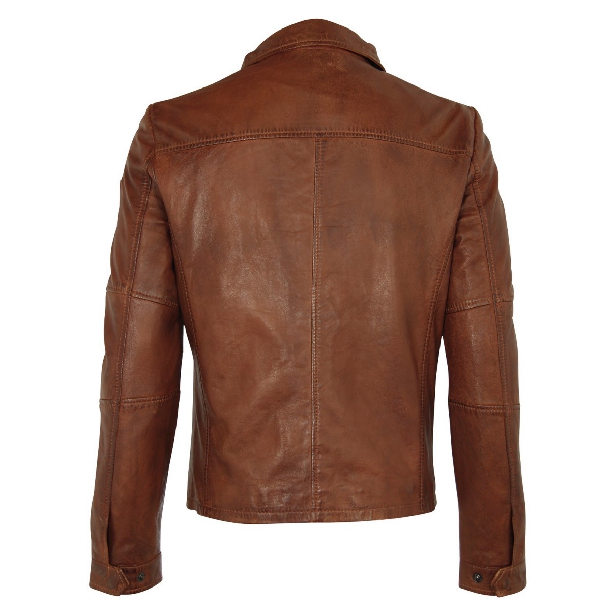 Geaca de Piele Naturala Barbati Gipsy Coniac Cash SF LALYV – Black Friday