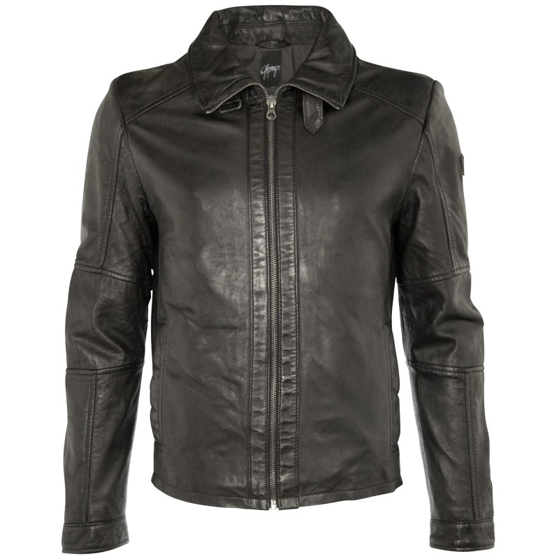 Geaca de Piele Naturala Barbati Gipsy Neagra Cash SF LALYV – IMBRACAMINTE