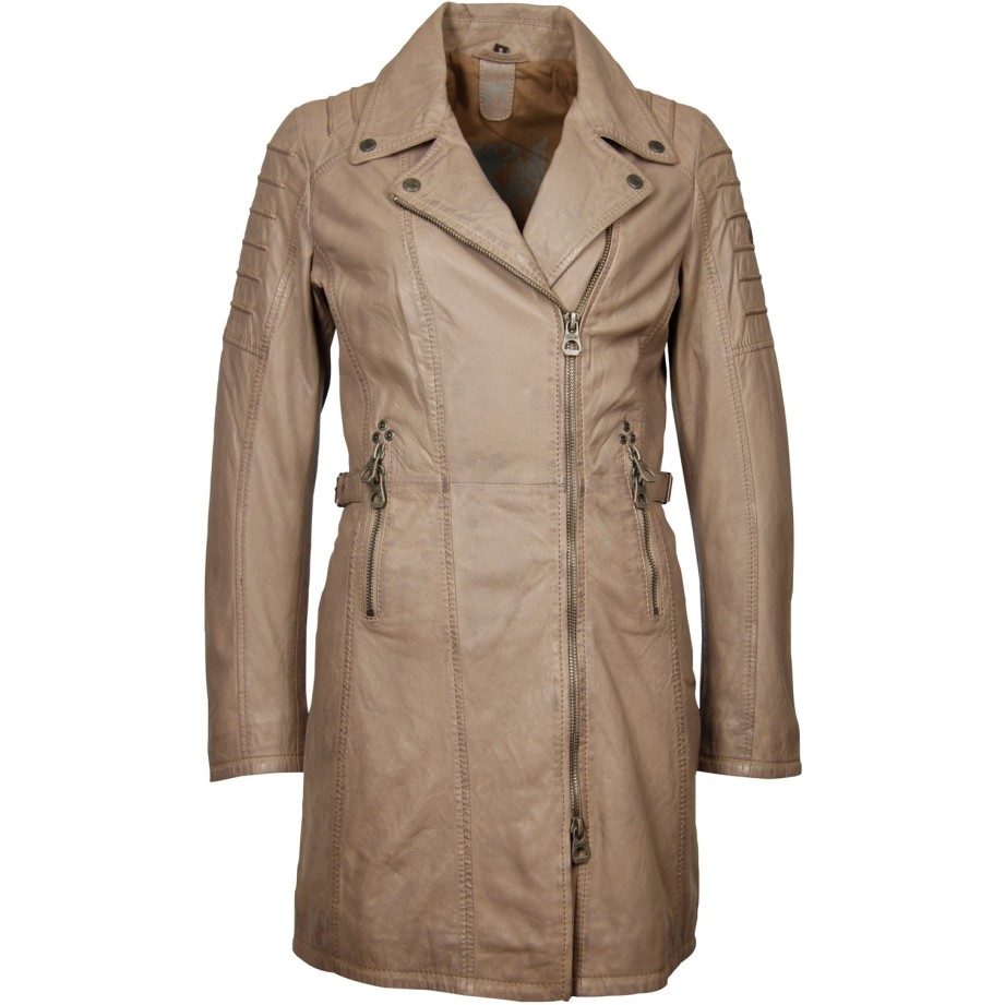 Geaca de Piele Naturala Dama Gipsy Gri Cathy W17 LATREV – IMBRACAMINTE