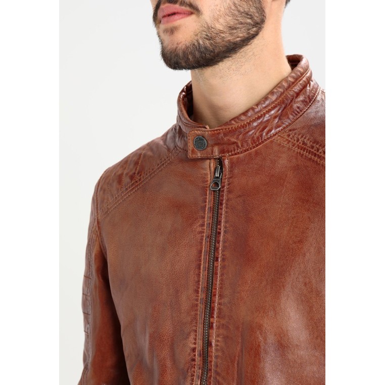 Geaca de Piele Naturala Barbati Gipsy Coniac Cave LALYV – IMBRACAMINTE