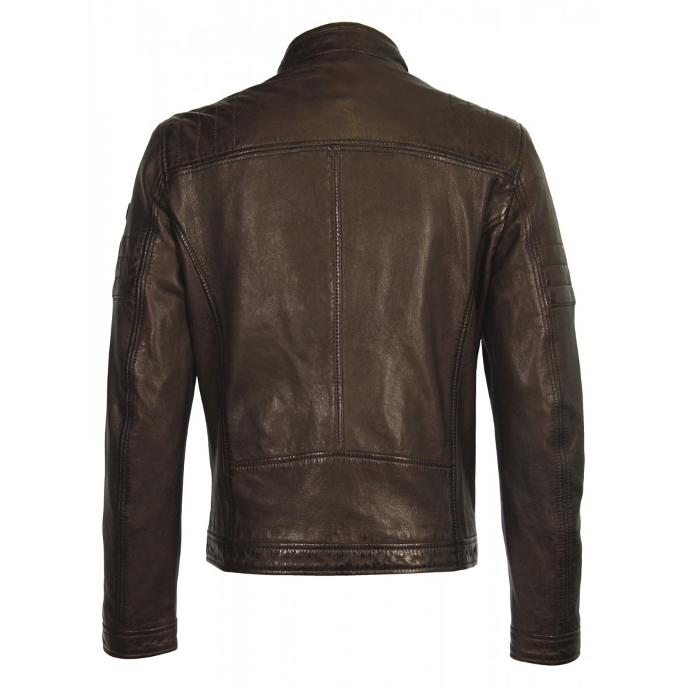 Geaca de Piele Naturala Barbati Gipsy Maro inchis Cave LALYV Geaca de Piele Naturala Barbati Gipsy Maro inchis Cave LALYV - readytowear.ro