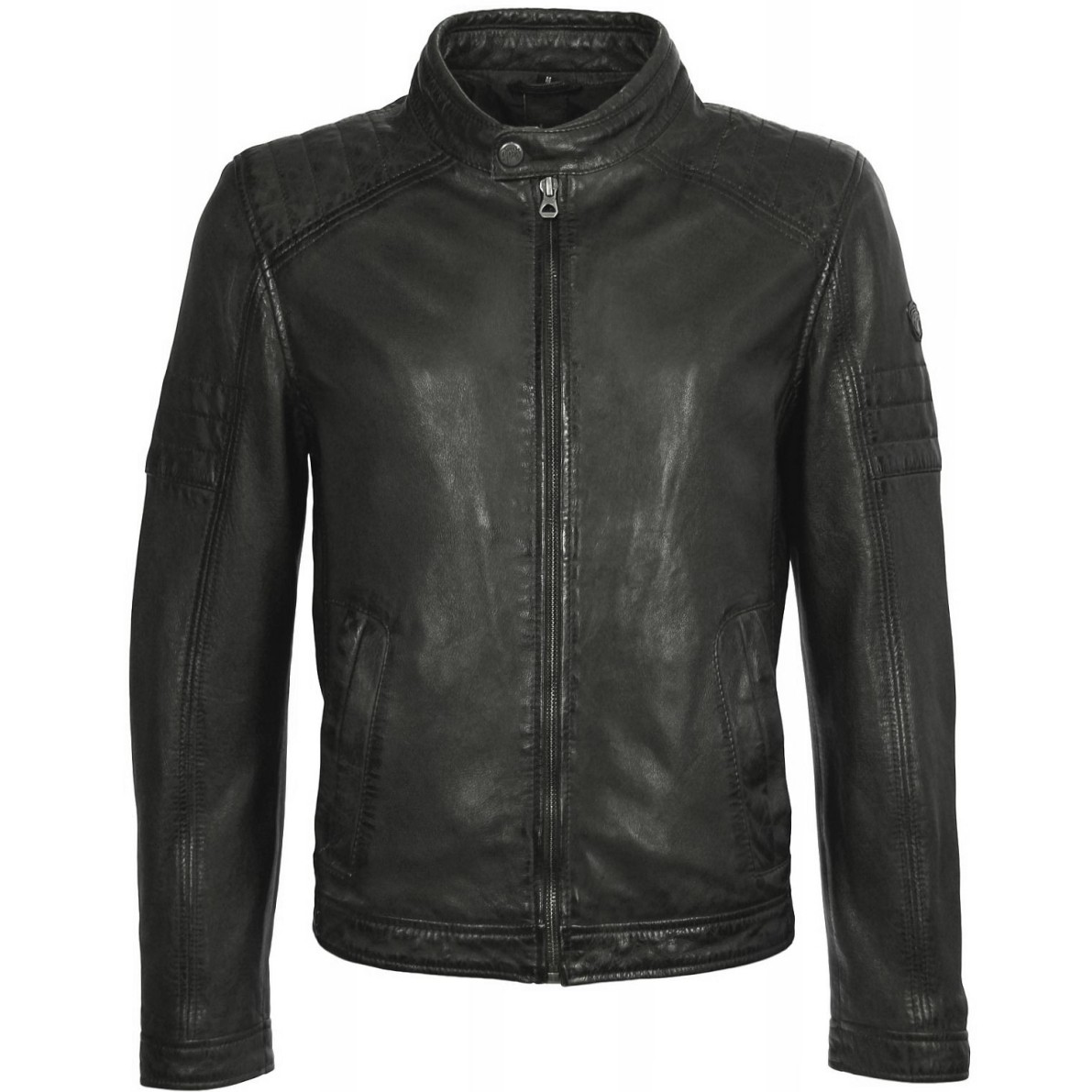 Geaca de Piele Naturala Barbati Gipsy Neagra Cave LALYV – Black Friday