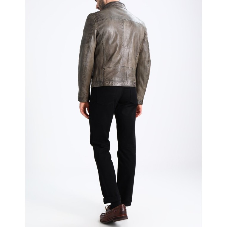 Geaca de Piele Naturala Barbati Gipsy Olive Cave LALYV – IMBRACAMINTE