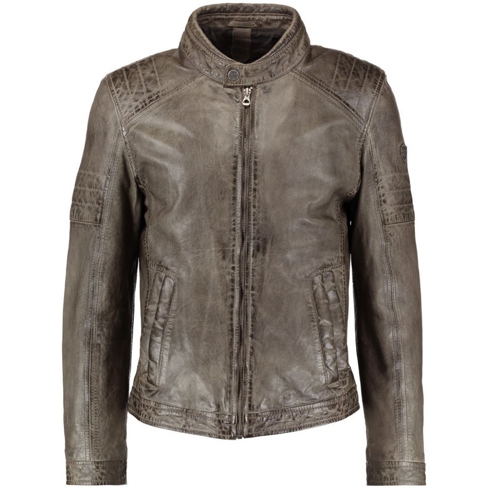 Geaca de Piele Naturala Barbati Gipsy Olive Cave LALYV Geaca de Piele Naturala Barbati Gipsy Olive Cave LALYV - readytowear