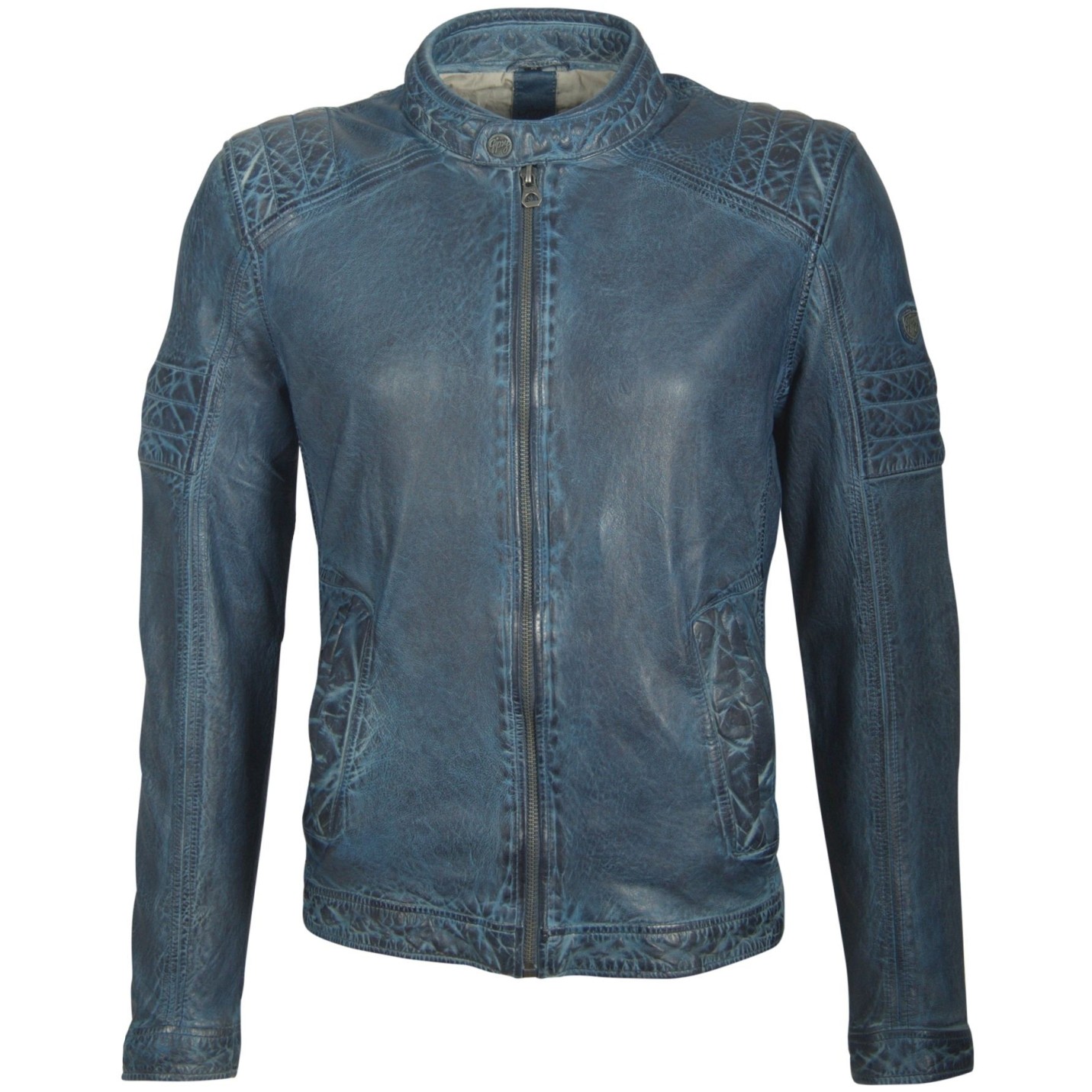 Geaca de Piele Naturala Barbati Gipsy Bleumarin Cave S19 LEGVW – Black Friday