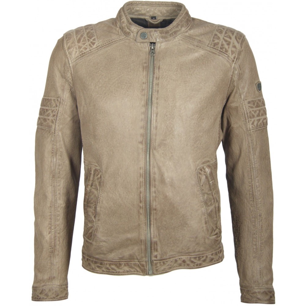 Geaca de Piele Naturala Barbati Gipsy Gri Cave S19 LEGVW Geaca de Piele Naturala Barbati Gipsy Gri Cave S19 LEGVW - readytowear.ro