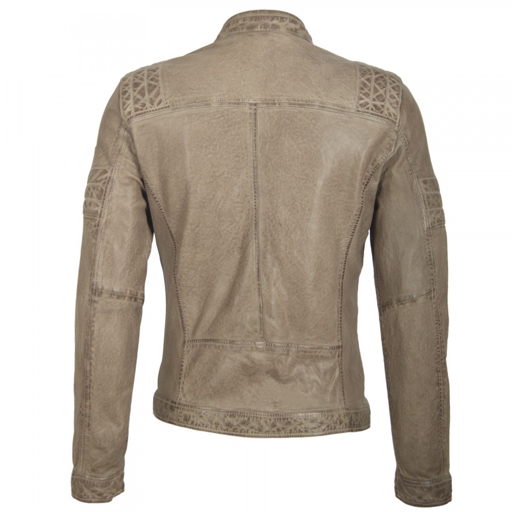 Geaca de Piele Naturala Barbati Gipsy Gri Cave S19 LEGVW Geaca de Piele Naturala Barbati Gipsy Gri Cave S19 LEGVW - readytowear.ro