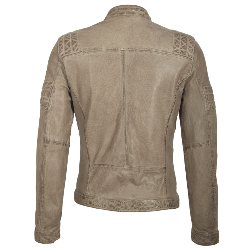 Geaca de Piele Naturala Barbati Gipsy Gri Cave S19 LEGVW – IMBRACAMINTE