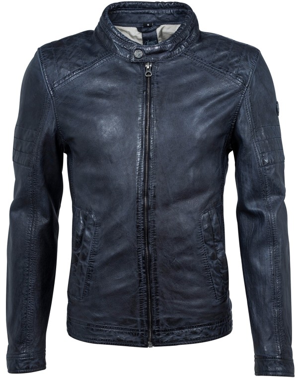 Geaca de Piele Naturala Barbati Gipsy Bleumarin Cave SF W18 LANOV – Black Friday — fotografia 1