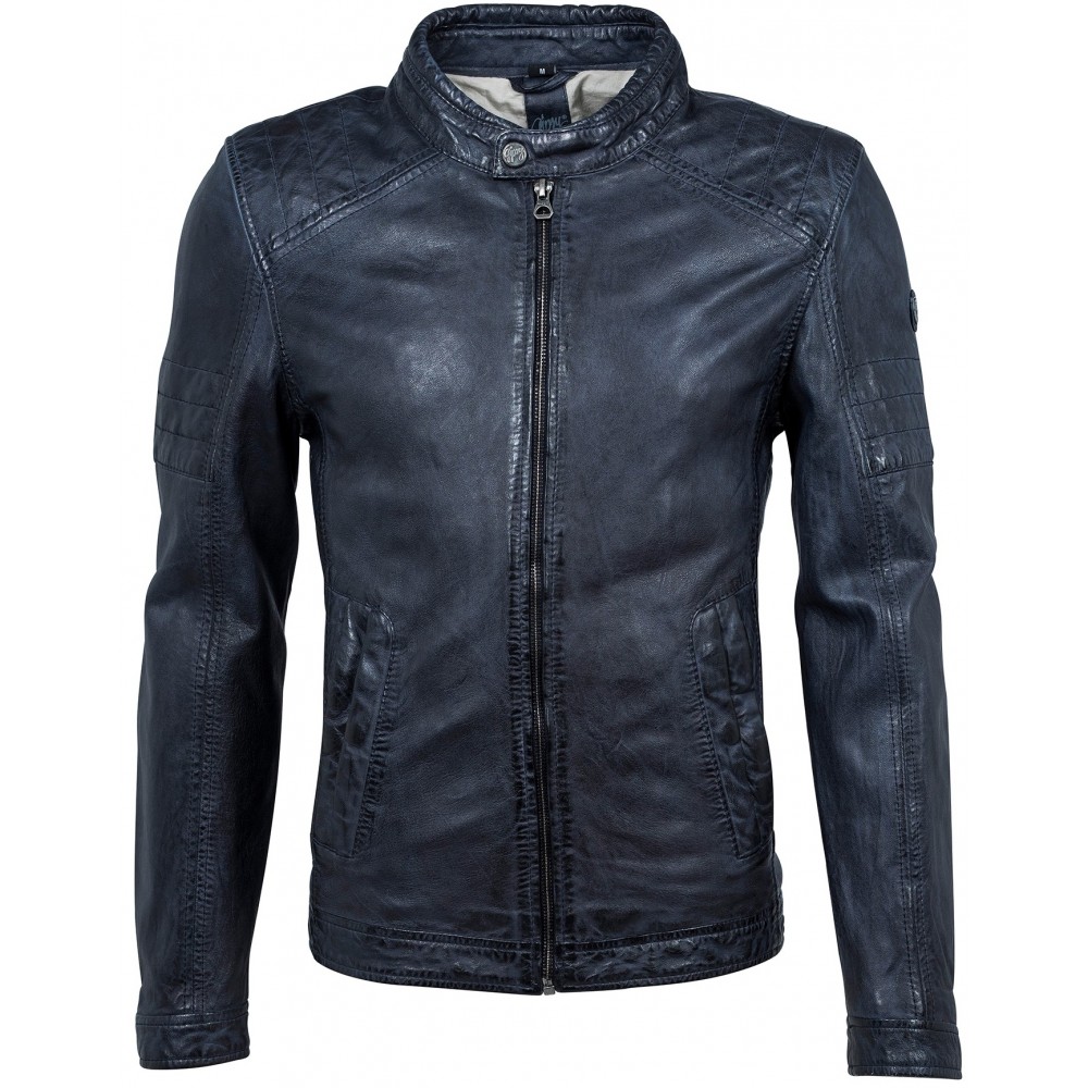 Geaca de Piele Naturala Barbati Gipsy Bleumarin Cave SF W18 LANOV Geaca de Piele Naturala Barbati Gipsy Bleumarin Cave SF W18 LANOV - readytowear