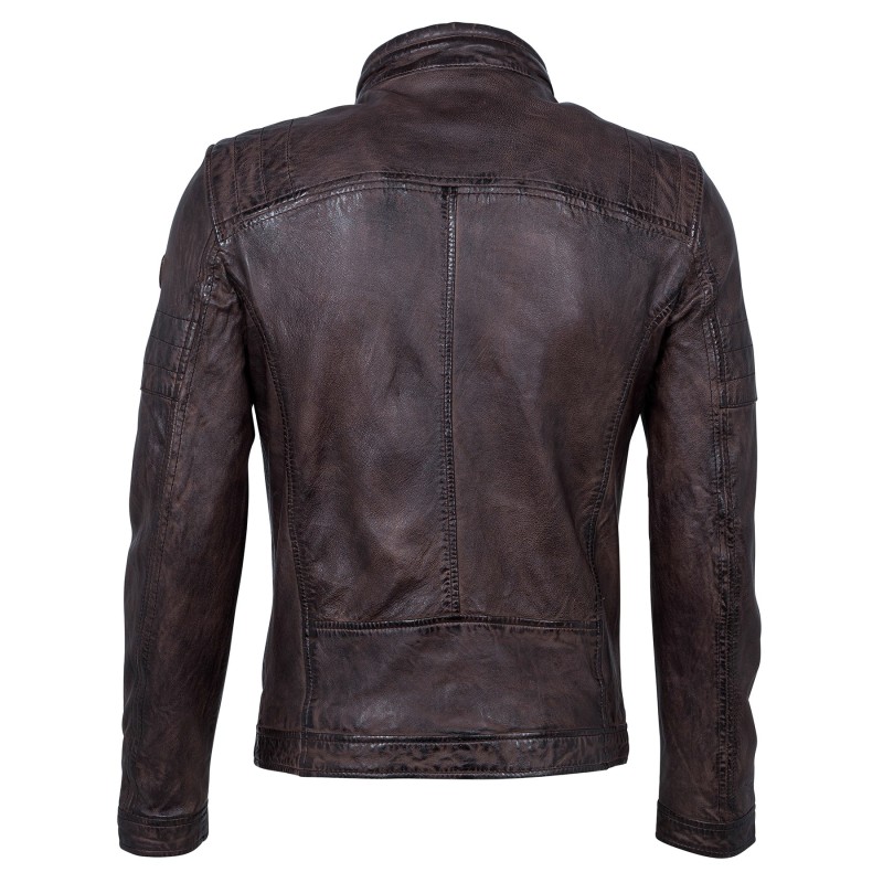 Geaca de Piele Naturala Barbati Gipsy Maro Inchis Cave SF W18 LANOV – IMBRACAMINTE