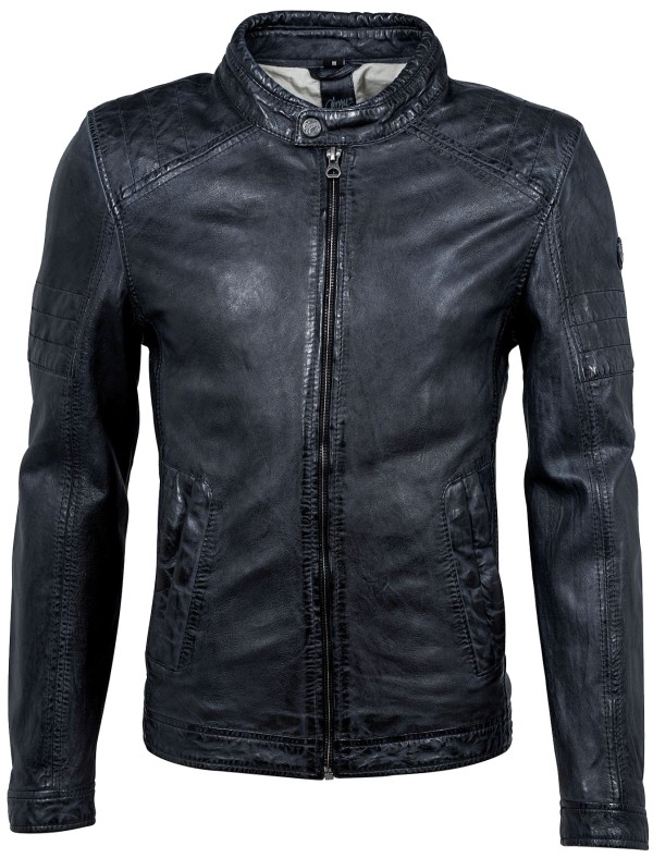 Geaca de Piele Naturala Barbati Gipsy Neagra Cave SF W18 LANOV – IMBRACAMINTE — fotografia 1