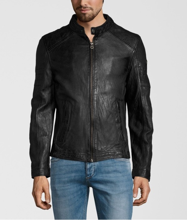 Geaca de Piele Naturala Barbati Gipsy Neagra Cave SF W18 LANOV – IMBRACAMINTE — fotografia 3