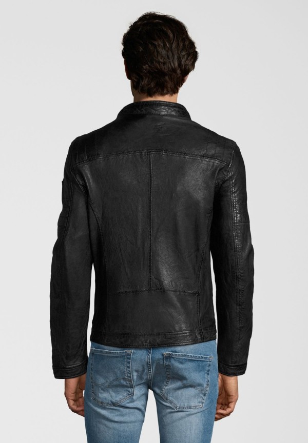 Geaca de Piele Naturala Barbati Gipsy Neagra Cave SF W18 LANOV – IMBRACAMINTE — fotografia 4