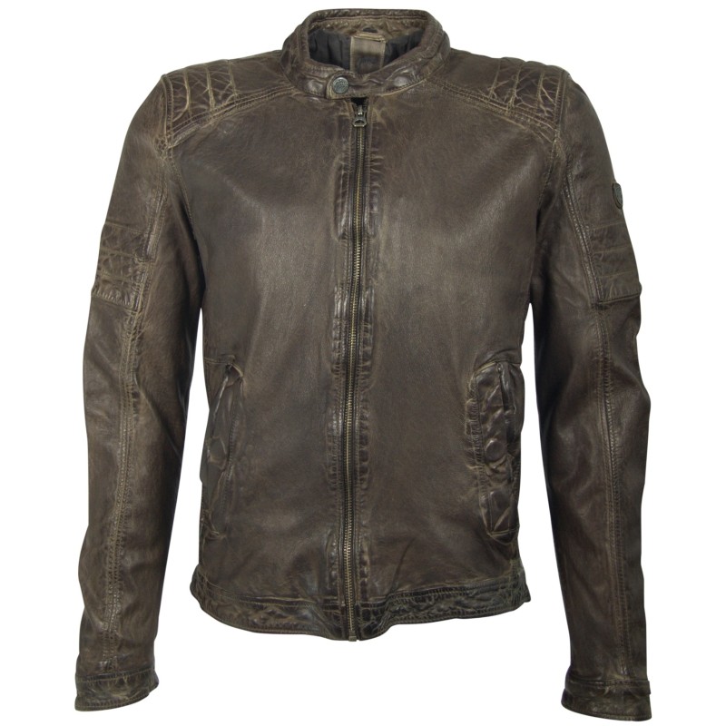 Geaca de Piele Naturala Barbati Gipsy Olive Cave SF W18 LANOV – IMBRACAMINTE