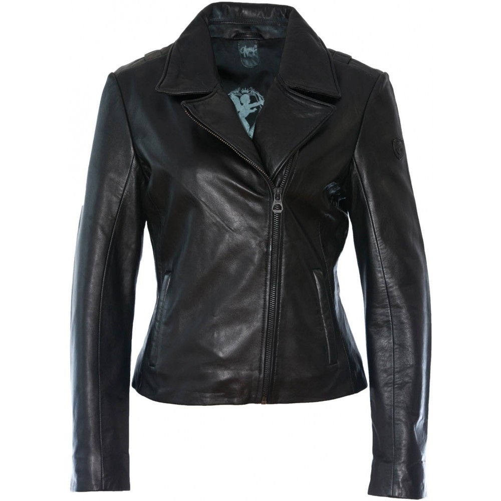 Geaca de Piele Naturala Dama Gipsy Neagra Charme NSLV Geaca de Piele Naturala Dama Gipsy Neagra Charme NSLV - readytowear.ro