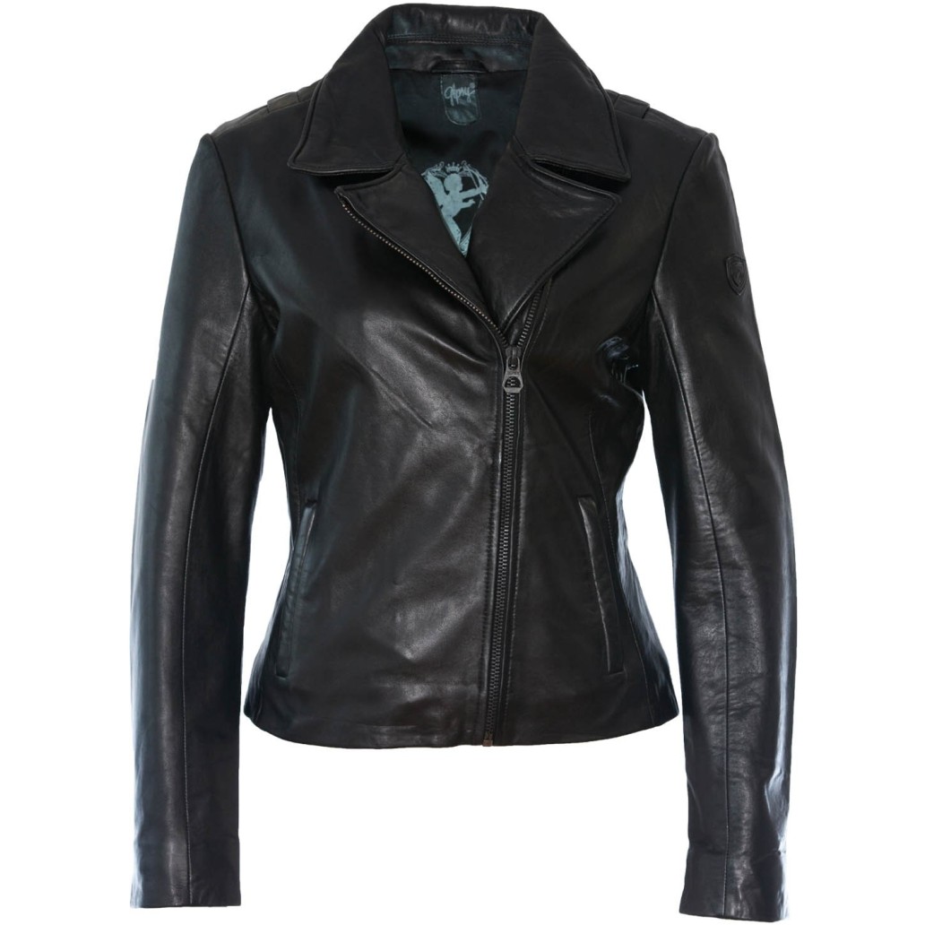 Geaca de Piele Naturala Dama Gipsy Neagra Charme NSLV – IMBRACAMINTE