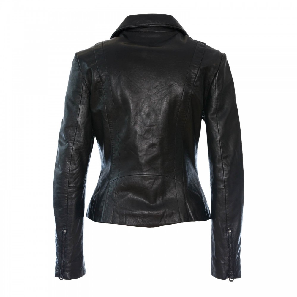 Geaca de Piele Naturala Dama Gipsy Neagra Charme NSLV Geaca de Piele Naturala Dama Gipsy Neagra Charme NSLV - readytowear.ro