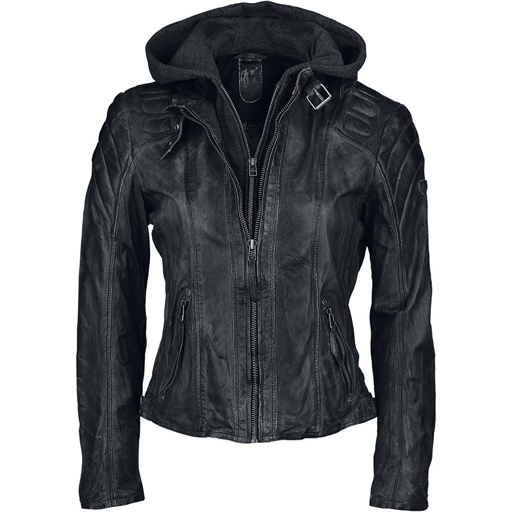 Geaca de Piele Naturala Dama Gipsy Neagra Chasey LDDV Geaca de Piele Naturala Dama Gipsy Neagra Chasey LDDV - readytowear.ro