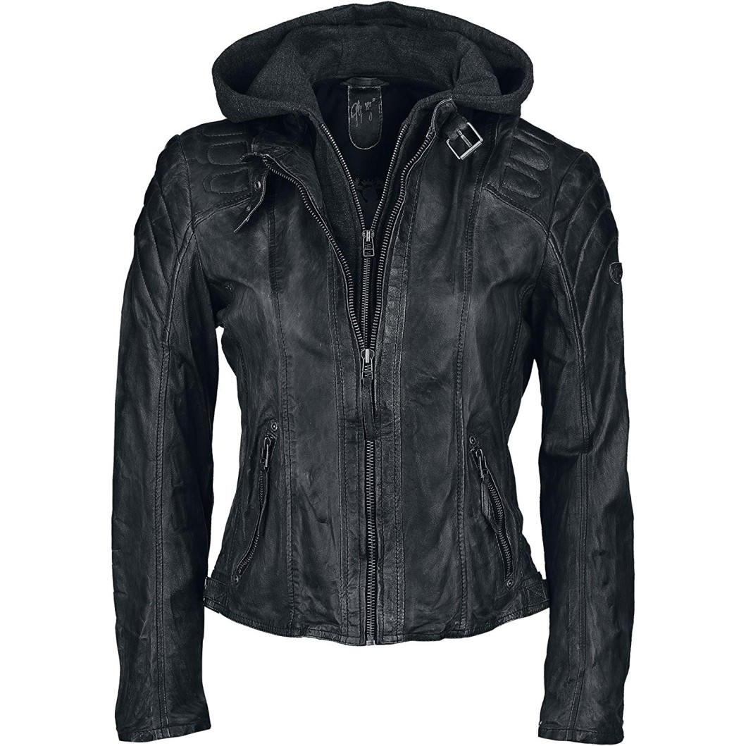 Geaca de Piele Naturala Dama Gipsy Neagra Chasey LDDV – IMBRACAMINTE