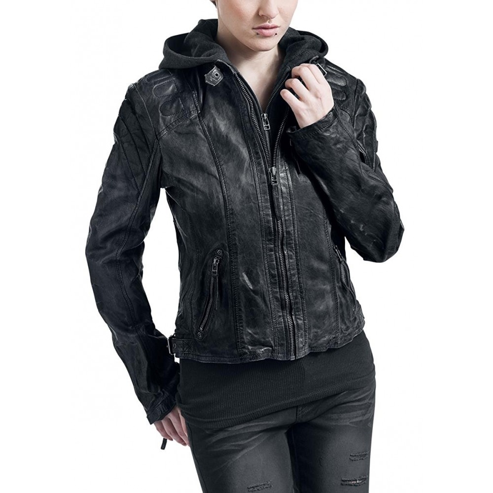 Geaca de Piele Naturala Dama Gipsy Neagra Chasey LDDV Geaca de Piele Naturala Dama Gipsy Neagra Chasey LDDV - readytowear.ro