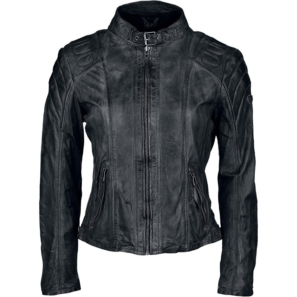 Geaca de Piele Naturala Dama Gipsy Neagra Chasey LDDV Geaca de Piele Naturala Dama Gipsy Neagra Chasey LDDV - readytowear.ro