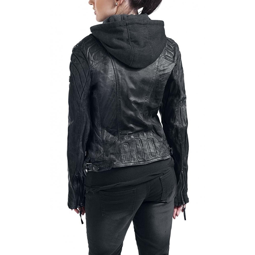 Geaca de Piele Naturala Dama Gipsy Neagra Chasey LDDV Geaca de Piele Naturala Dama Gipsy Neagra Chasey LDDV - readytowear.ro