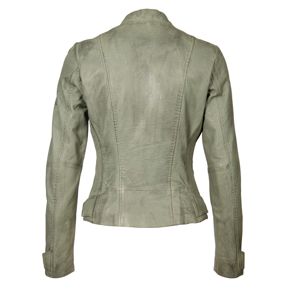 Geaca de Piele Naturala Dama Gipsy Gri Chelsea SF – IMBRACAMINTE