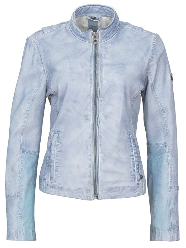 Geaca de Piele Naturala Dama Gipsy Bleu Chessy S17 LAGA – IMBRACAMINTE — fotografia 1