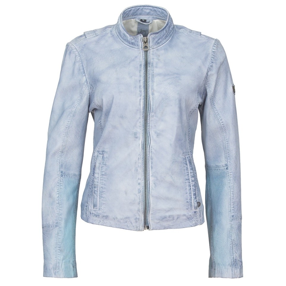 Geaca de Piele Naturala Dama Gipsy Bleu Chessy S17 LAGA – IMBRACAMINTE