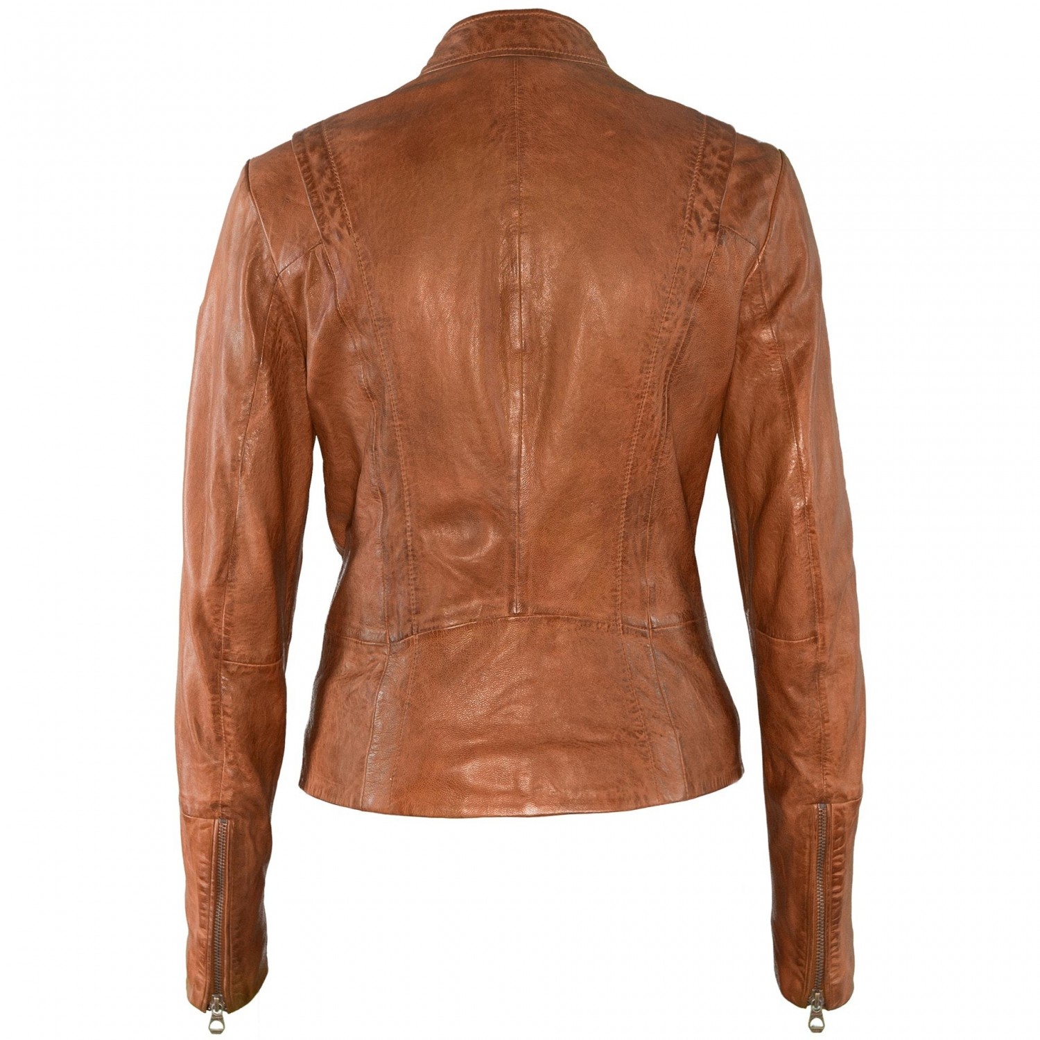 Geaca de Piele Naturala Dama Gipsy Coniac Chessy S18 LAMIV – IMBRACAMINTE