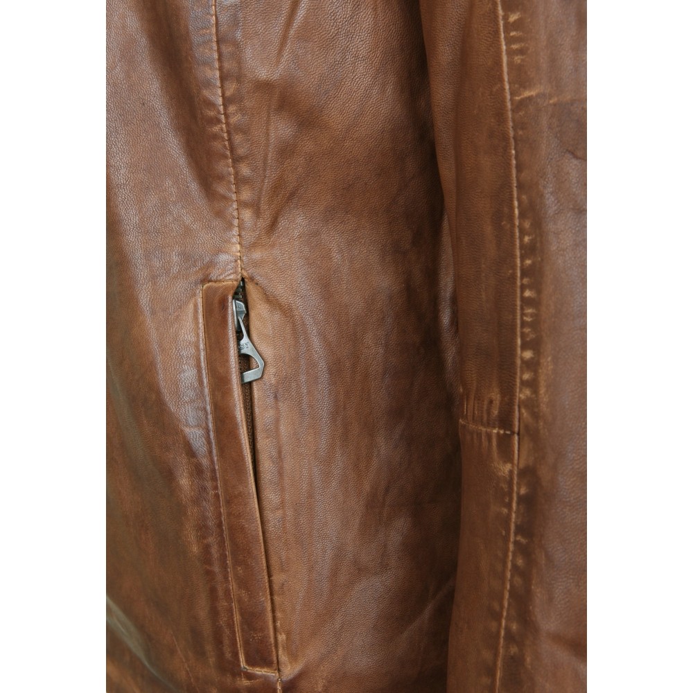 Geaca de Piele Naturala Dama Gipsy Coniac Chessy S19 NSLONTV Geaca de Piele Naturala Dama Gipsy Coniac Chessy S19 NSLONTV - readytowear.ro