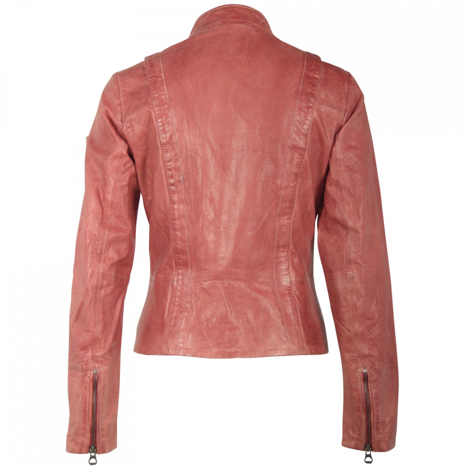 Geaca de Piele Naturala Dama Gipsy Roz Prafuit Chessy S19 NSLONTV – IMBRACAMINTE