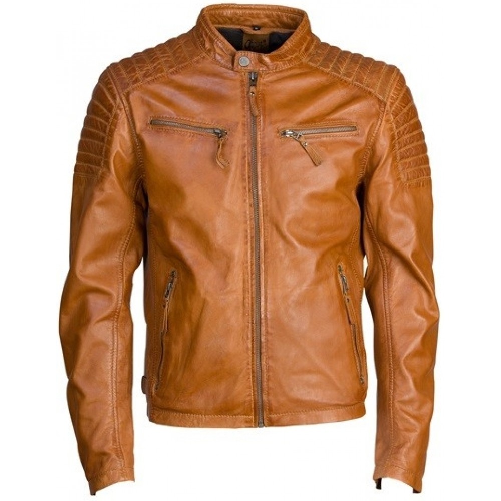 Geaca de Piele Barbati Gipsy Coniac Chester LEGV Geaca de Piele Barbati Gipsy Coniac Chester LEGV - readytowear